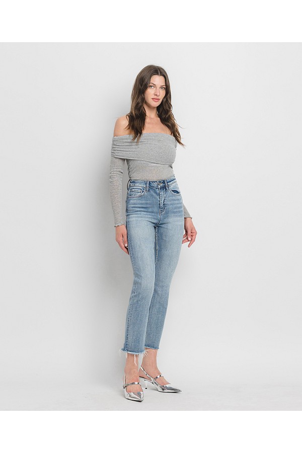 SUPER HIGH RISE CROP SLIM STRAIGHT ...